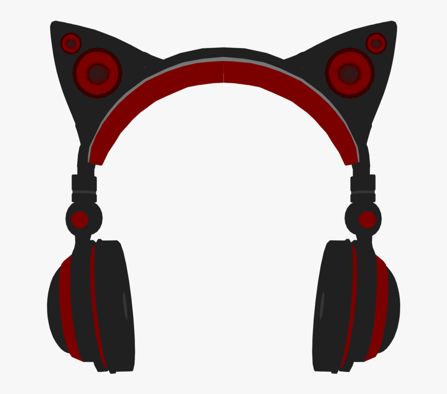 Transparent Headphone Clipart - Cat Ear Headphones Art Png, Transparent Clipart