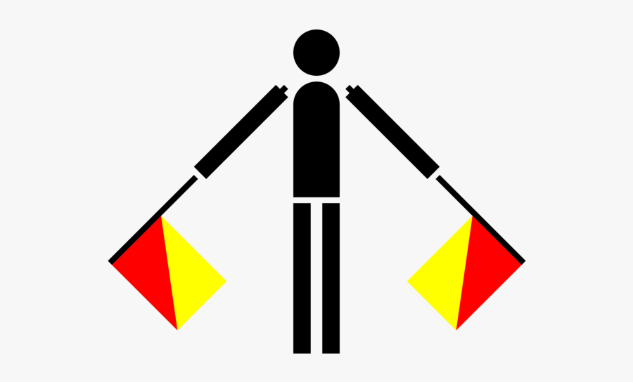 Semaphore November - Semaphore Letter N, Transparent Clipart