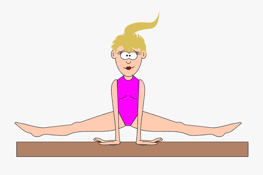 Free Gymnastics Clipart Clipart - Gymnast Balance Beam Clipart, Transparent Clipart