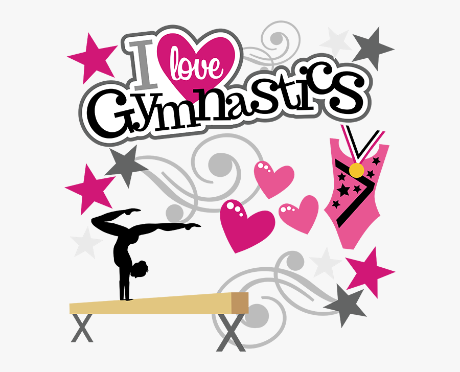 I Love Gymnastics Clipart - Love Gymnastics Clipart, Transparent Clipart