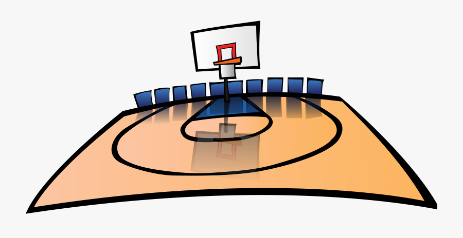 Basket Clipart School Gym - Basketball Court Clipart Png, Transparent Clipart