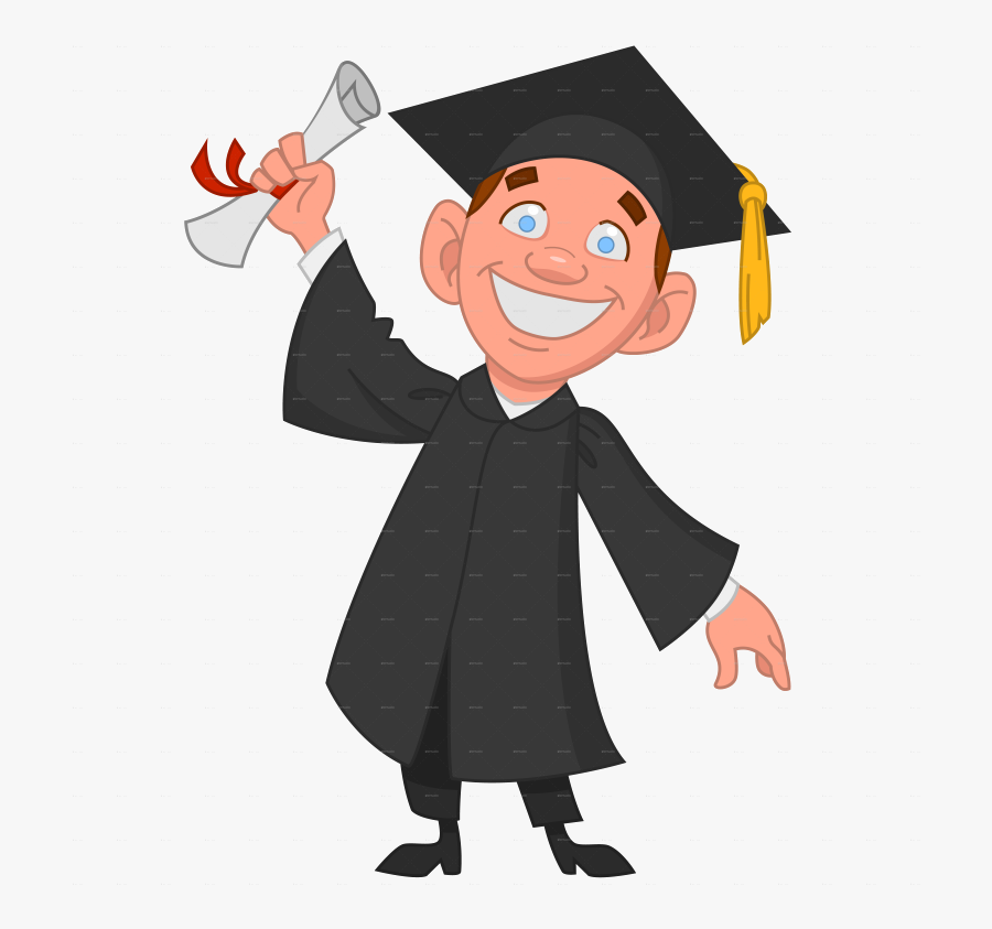 College Cliparts For Free Clipart Graduate And Transparent - University Student Cartoon Png, Transparent Clipart