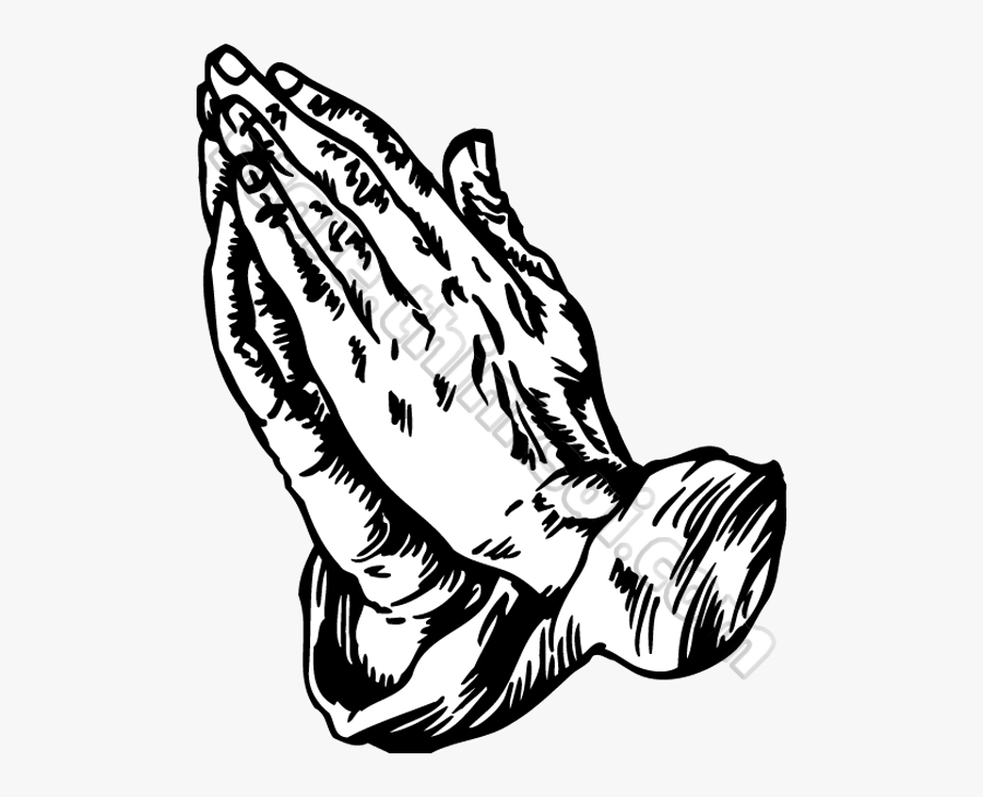 Praying Hands Prayer Clipart Free Images Transparent - Black And White ...