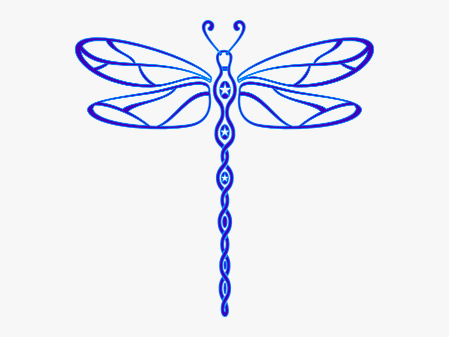 Dragonfly - Outline - Clipart - Free Dragonfly Clipart, Transparent Clipart