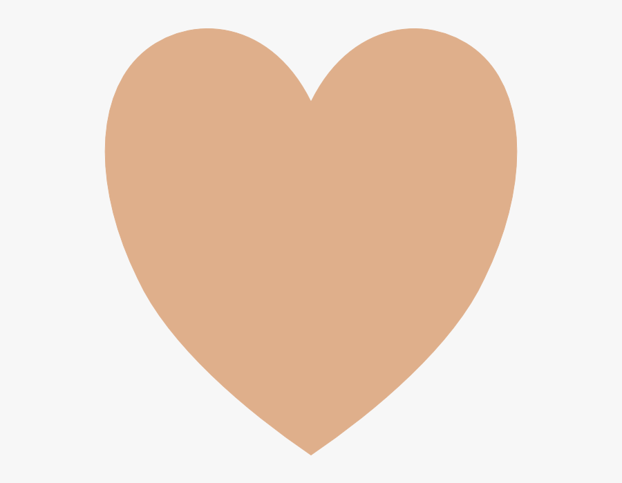 Transparent Heart Icon Png - Beige Hart, Transparent Clipart