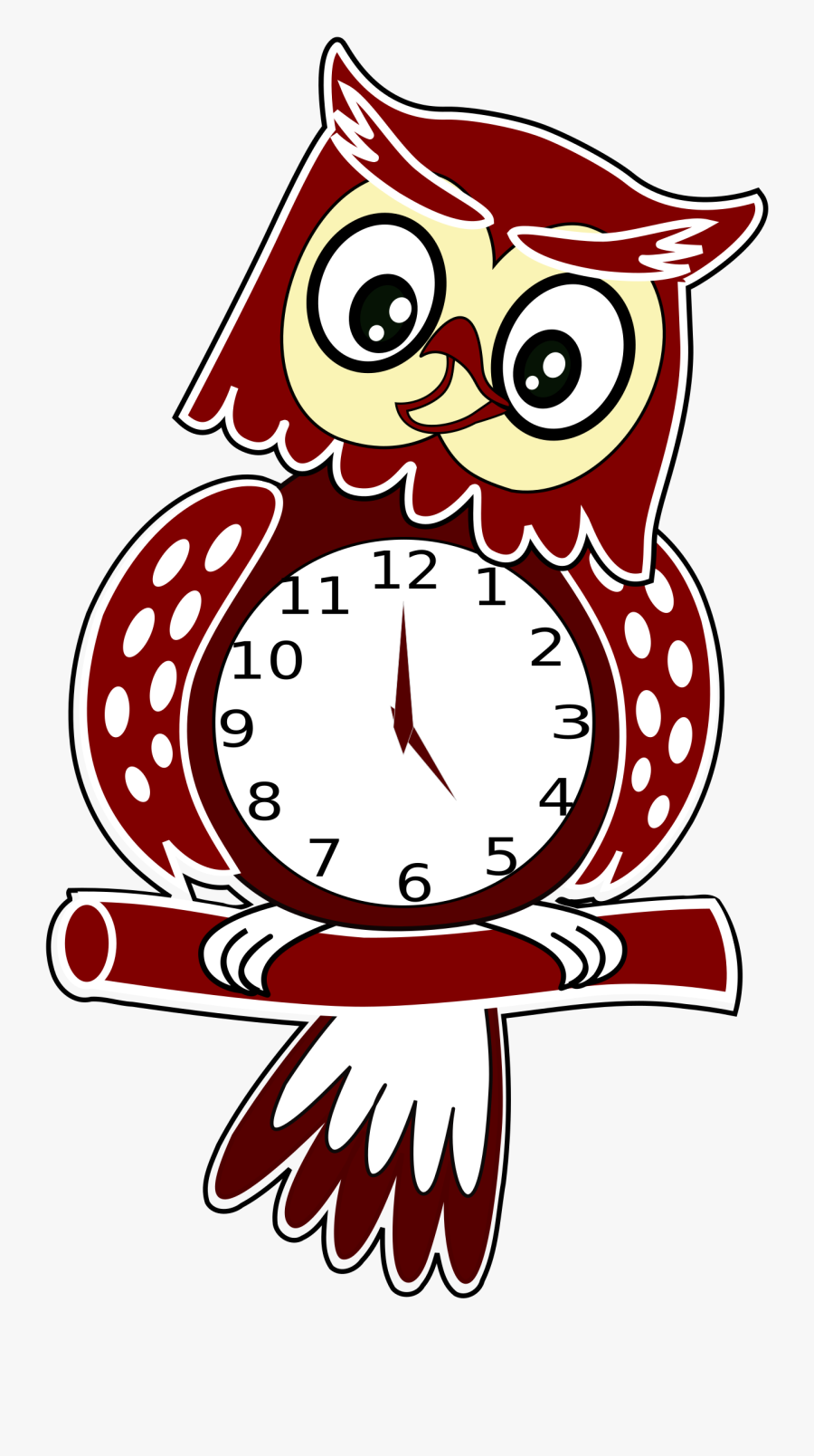 Animated Owl Clock - Lesson Plan Template On Telling Time, Transparent Clipart