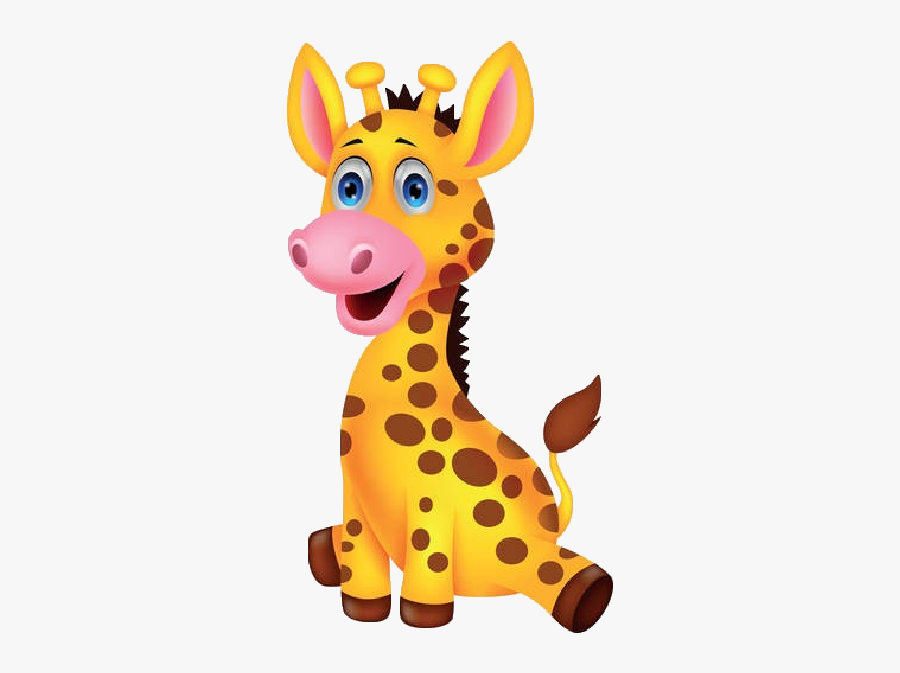 Baby Giraffe Cartoon - Baby Giraffe Clipart, Transparent Clipart