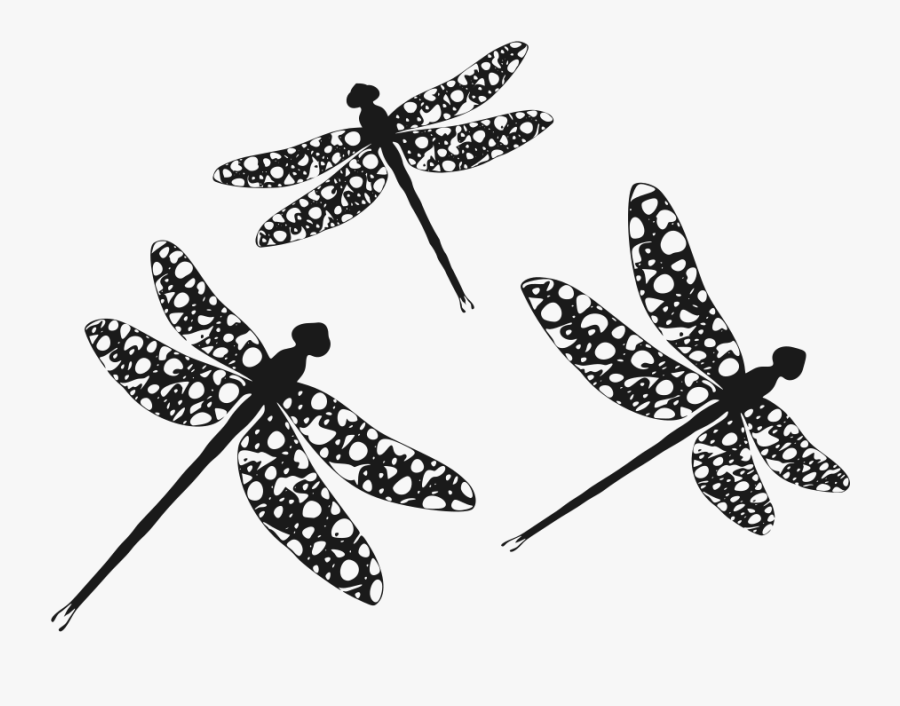 Transparent Dragonfly Clip Art - Dragonfly Silhouette Clipart, Transparent Clipart
