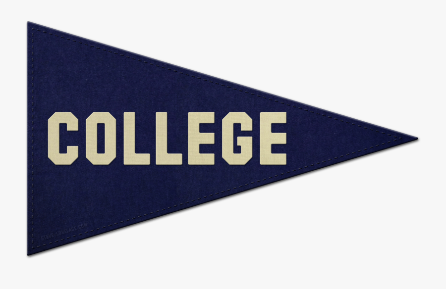 School Pennant Cliparts - College Pennant Clipart, Transparent Clipart