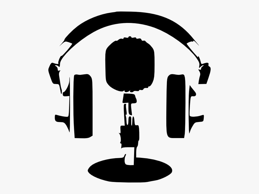 Headphones Witn Microphone On - Headphone Vector In Png, Transparent Clipart