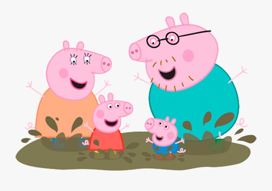Transparent Peppa Pig Clipart - Peppa Pig Family Png, Transparent Clipart