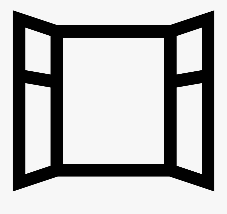 Open Window Icon - Window Png Black And White , Free Transparent ...