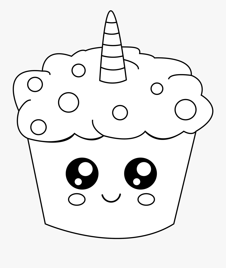 Free Cute Unicorn Cupcake, Transparent Clipart