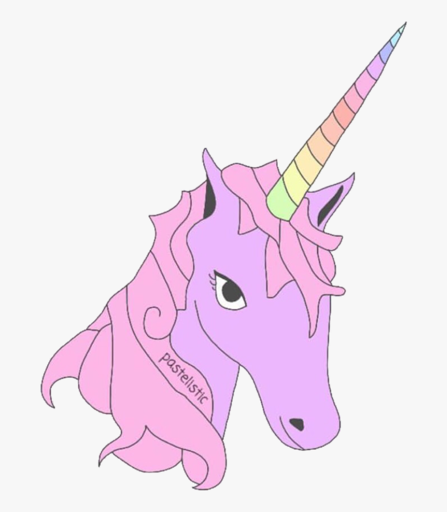 Winged Clip Art - Aesthetic Tumblr Unicorn Png, Transparent Clipart