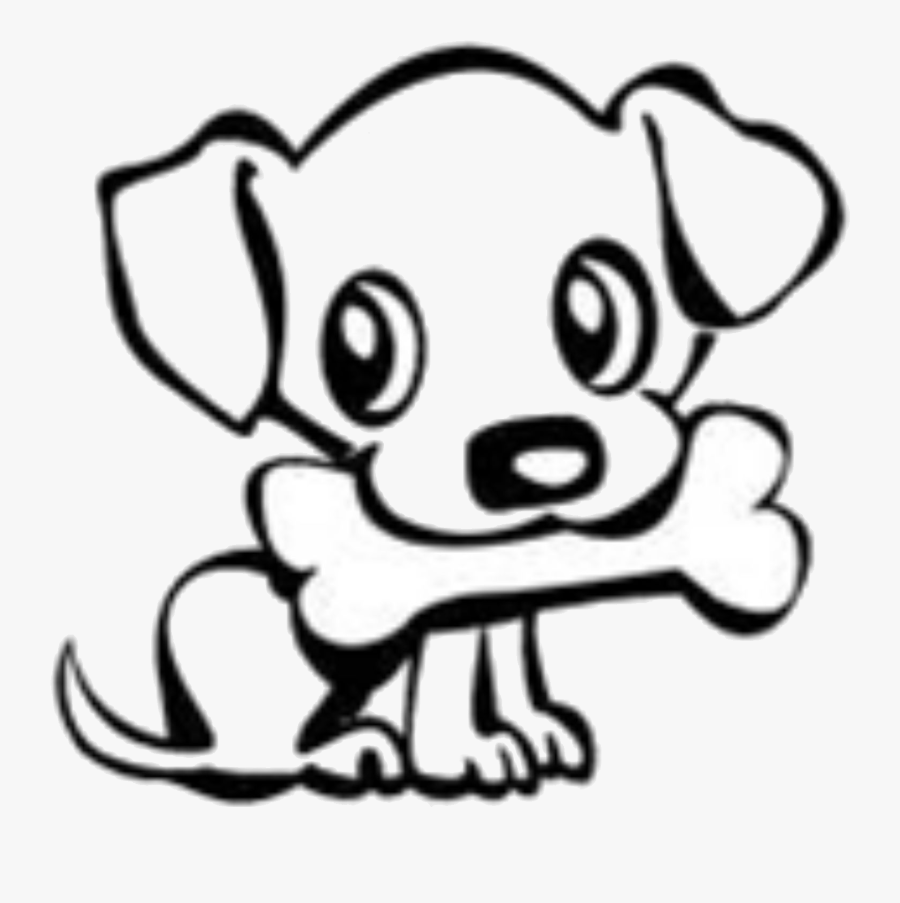 Dog Bone Drawings Group Banner Download - Cute Easy Dog Drawing, Transparent Clipart