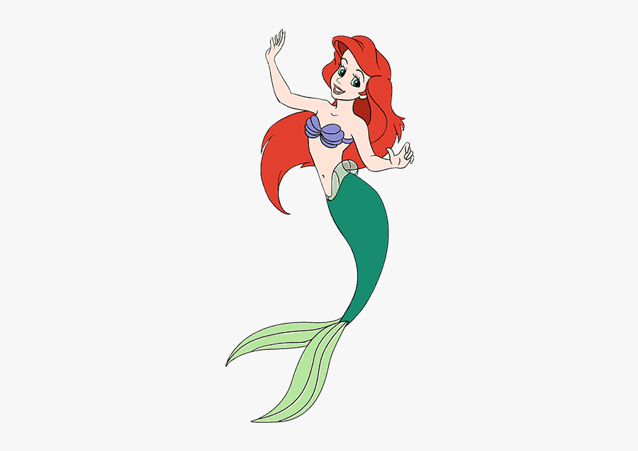 How To Draw Ariel Free Little Mermaid Svg Free Transparent Clipart Clipartkey