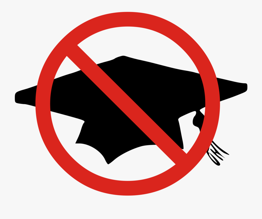 No Money For College Clipart - High School Drop Out, Transparent Clipart