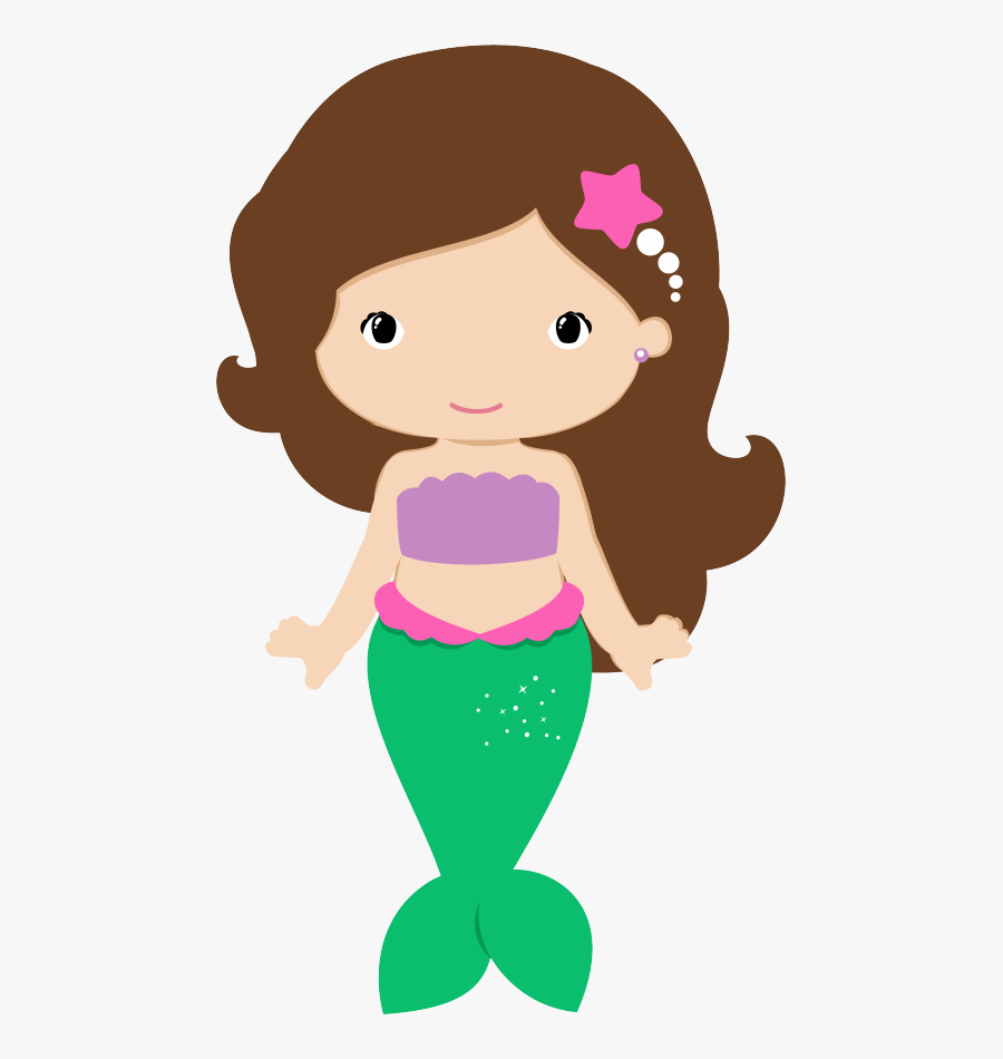Cute Mermaid Clipart - Mermaid Clipart, Transparent Clipart