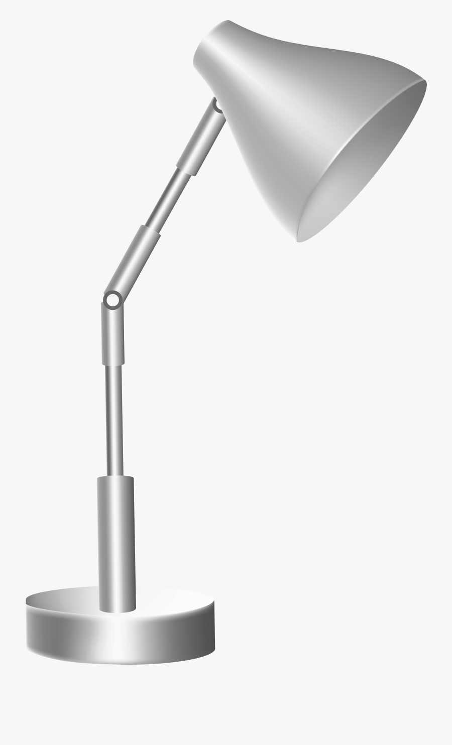 Silver Desk Lamp Png Clip Art, Transparent Clipart