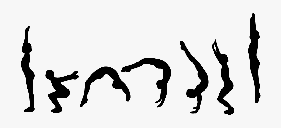 Tumbling Handspring Gymnastics Cartwheel Flip - Back Handspring, Transparent Clipart