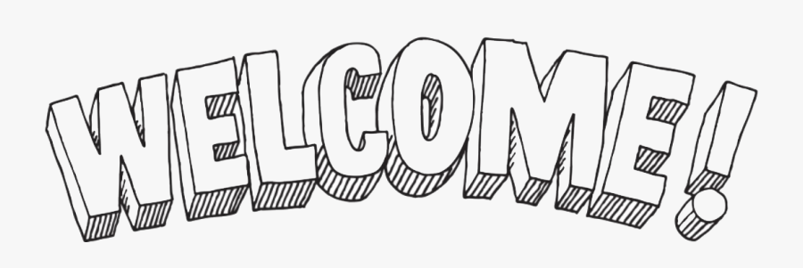 Transparent Welcome Clipart Png - Welcome Black And White Clip Art, Transparent Clipart