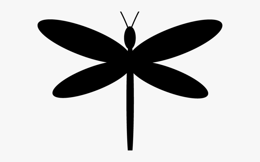 Dragonfly Clipart Black And White, Transparent Clipart