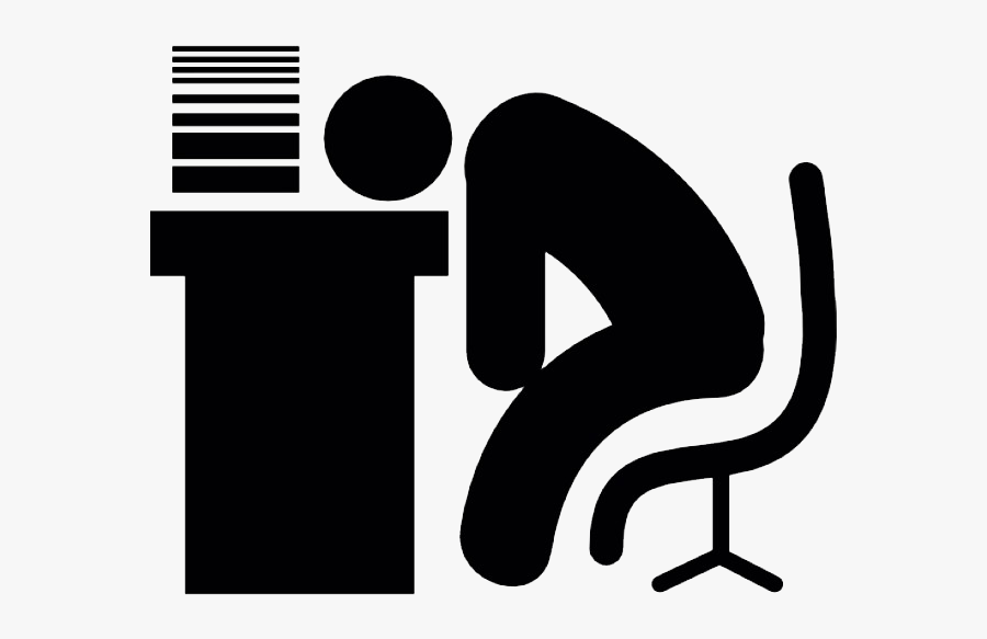 Sleeping At Desk Icon, Transparent Clipart