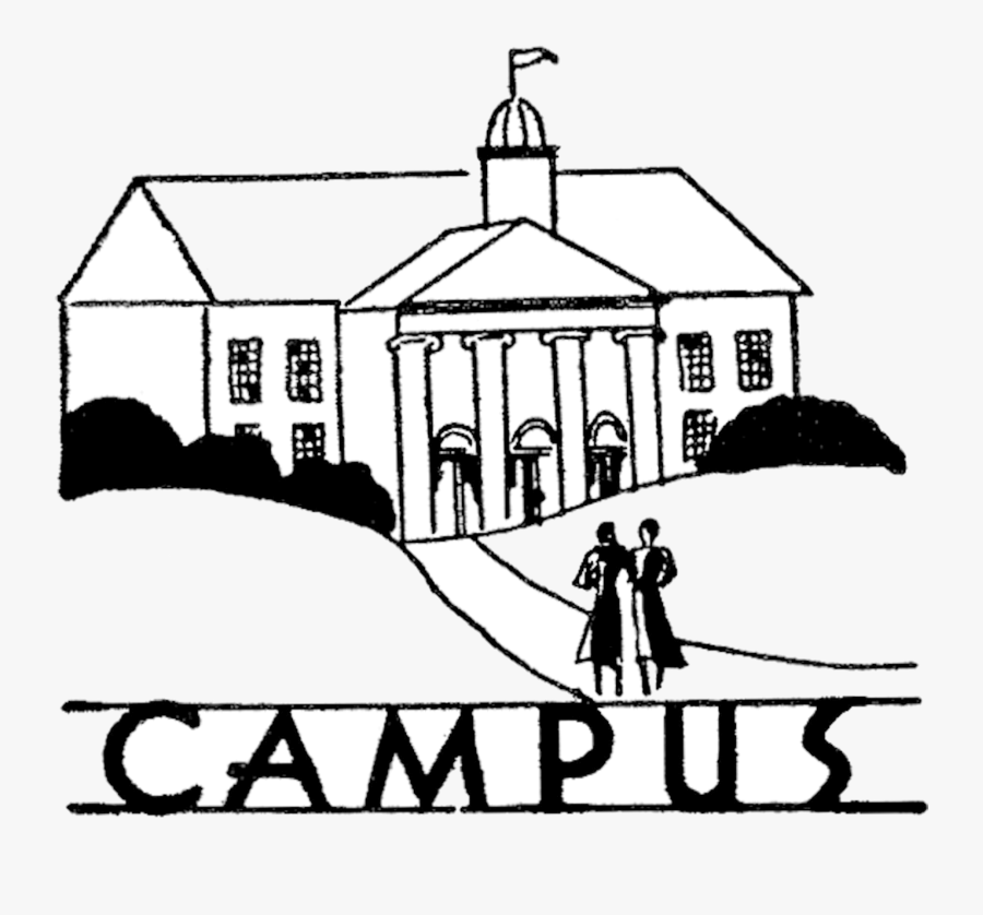 College Vintage Campus Image The Graphics Fairy Clipart - College Black And White Clipart, Transparent Clipart