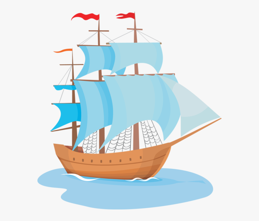 Explorer Clipart Wooden Ship - Sailing Ship Clipart, Transparent Clipart