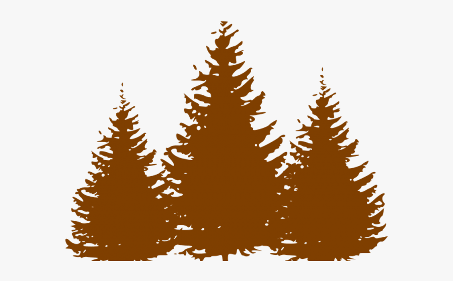 Pine Tree Clipart Group Tree - Clipart Pine Trees Black And White, Transparent Clipart