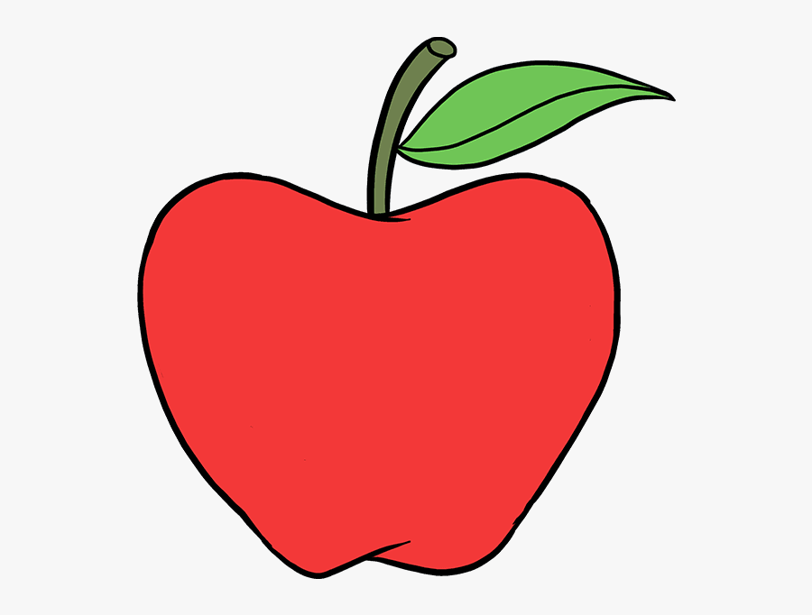 How To Draw Apple - Easy Drawings Of Apples , Free Transparent Clipart