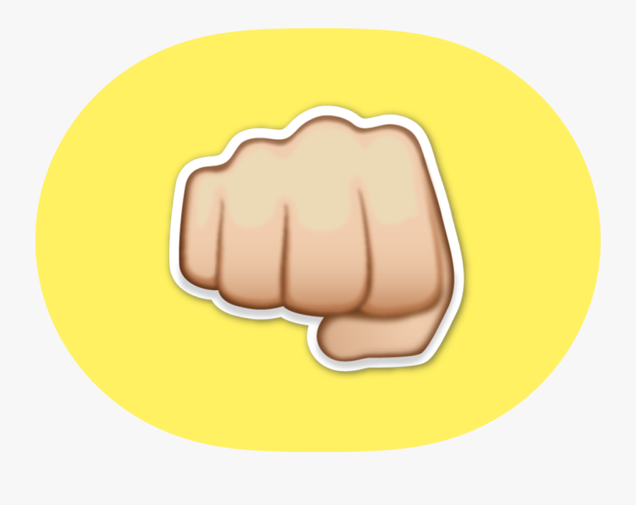 Rock Paper Scissors For Imessage - Fist Bump Emoji Transparent Background, Transparent Clipart