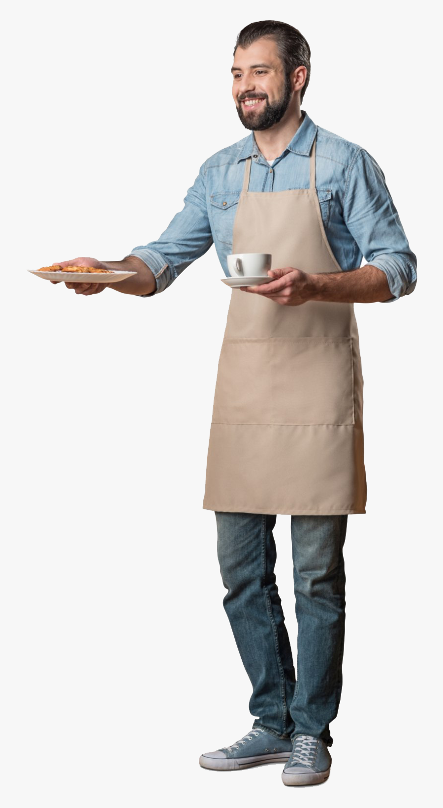 Cafe Waiter Png , Free Transparent Clipart - ClipartKey
