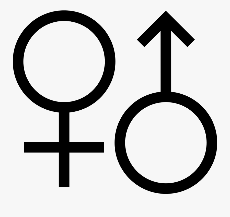 Png File Svg Male Female Icon Png - Transparent Gender Symbol Vector, Transparent Clipart