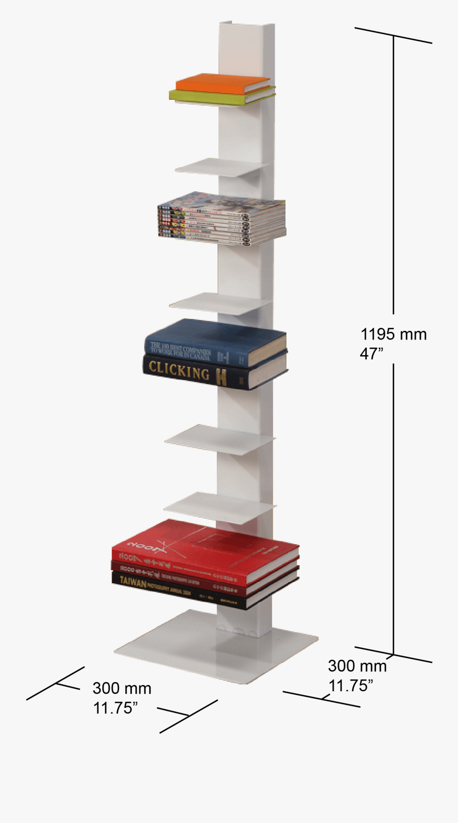 Spine Book Tower 8 Shelf - Shelf, Transparent Clipart