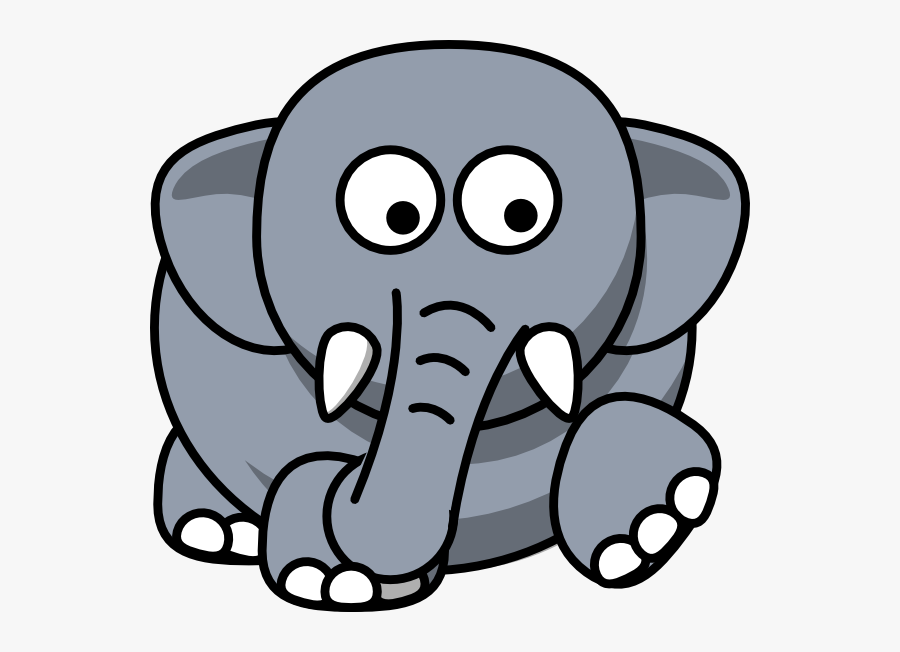 Elephant Kick Clip Art - Cartoon Animals With No Background, Transparent Clipart