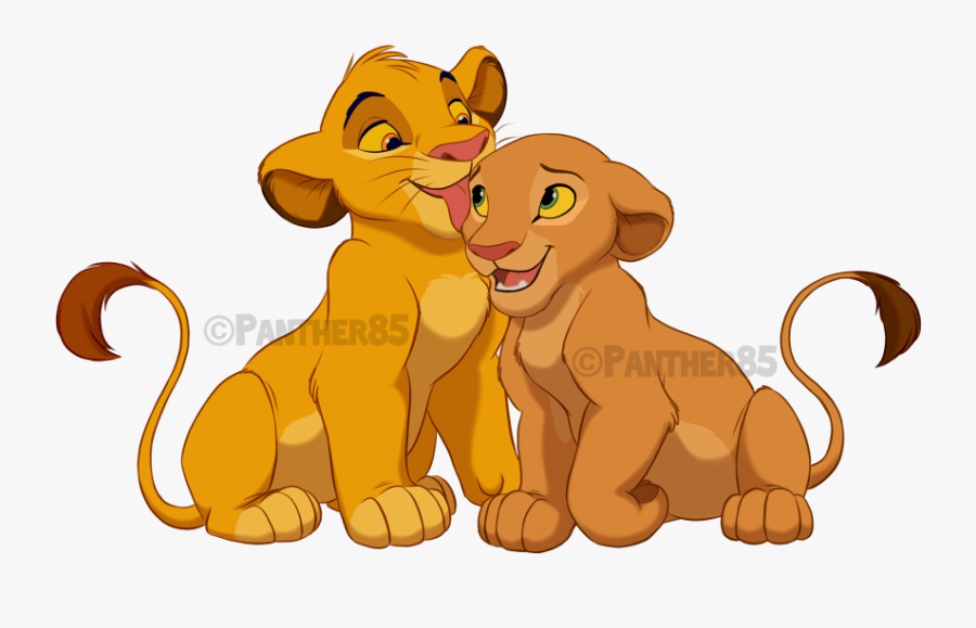 Kitties In Love By - Cartoon Lion King Simba, Transparent Clipart