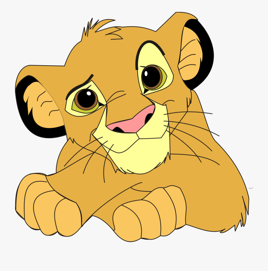 Simba Lion King Cartoon, Transparent Clipart
