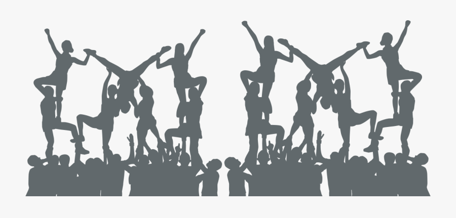 Cheerleading Uaap Cheerdance Competition Cheer-tanssi - Cheer Dance Black And White, Transparent Clipart