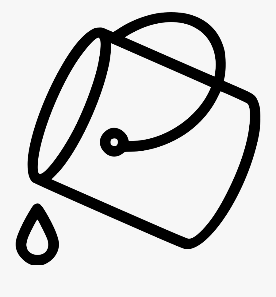 Paint Bucket Color - Drawing Of A Paint Bucket, Transparent Clipart