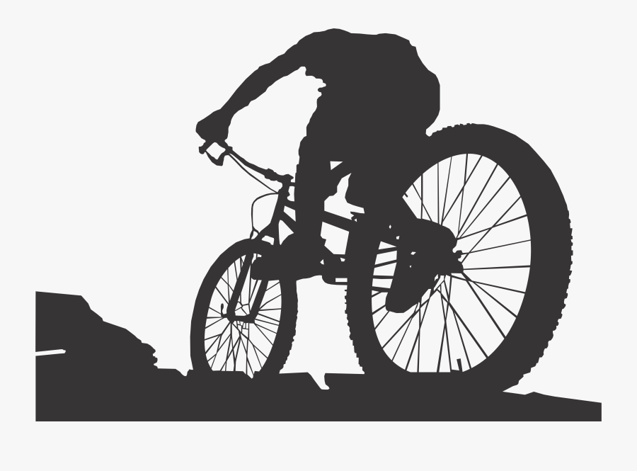 Cycle Clipart Mountain Biker - Mountain Bike Vector, Transparent Clipart