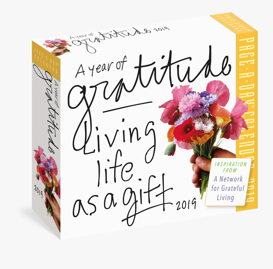 Clip Art A Year Of Gratitude - 2018 Year Of Gratitude Calendar, Transparent Clipart