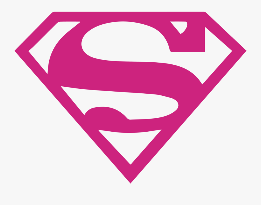 Supergirl Clipart Logo - Superman Logo Pink Png, Transparent Clipart