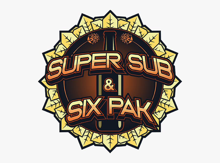 Super Sub And Six Pak Logo - Illustration, Transparent Clipart