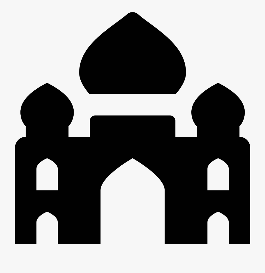 Taj Mahal Icon - Illustration, Transparent Clipart
