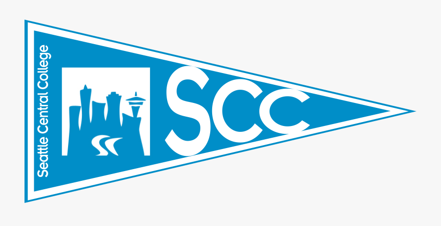 Seattle Central College Pennant Gear Up - Seattle Central College Flag, Transparent Clipart