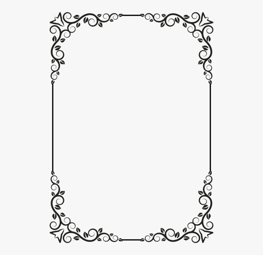 Filigree Frame Cliparts - Page Borders No Background, Transparent Clipart