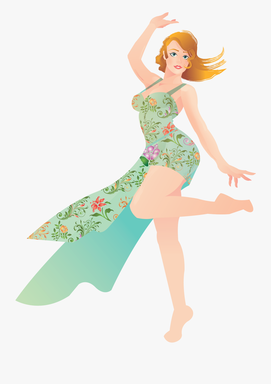 Pin-up Girl Illustration Fairy Barbie Fashion - Illustration, Transparent Clipart