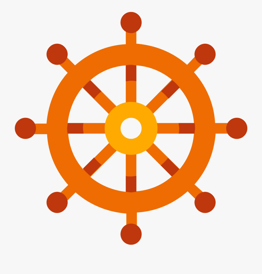 Ship Wheel Icon - Ship Wheel Silhouette, Transparent Clipart
