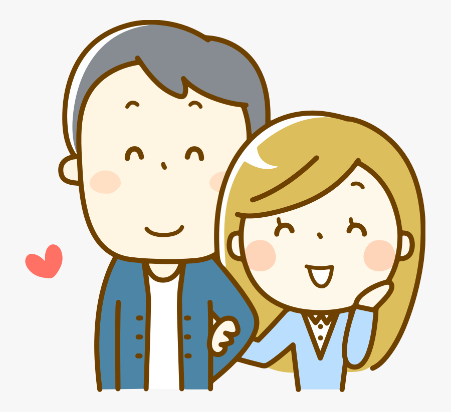 Transparent Boyfriend And Girlfriend Clipart - Family With Baby Drawing, Transparent Clipart
